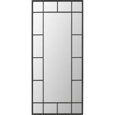 Kare Lustro ścienne FINESTRA czarne 90 x 200 x 3cm / 77500