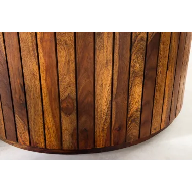 Invicta Stół jadalny TRES CHIC sheesham brązowy Ø 140cm / 48201