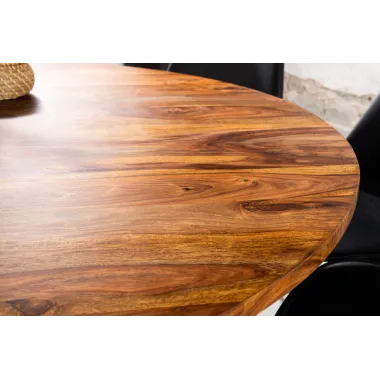 Invicta Stół jadalny TRES CHIC sheesham brązowy Ø 120cm / 48200