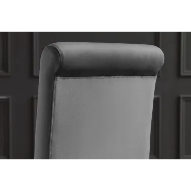 Invicta MODERN BAROCK Krzesło tapicerowane szare / 47489