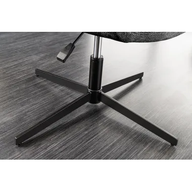 Invicta Fotel obrotowy Papillon obrotowy 360°antracyt aksamit 83 - 90cm / 47474