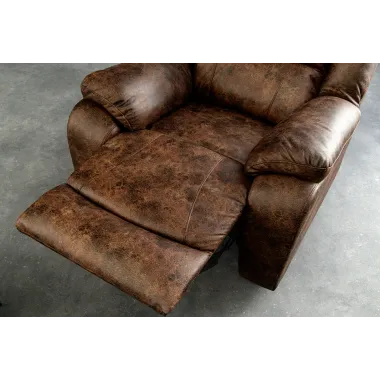 Invicta HOLLYWOOD Fotel kinowy brązowy imitacja skóry 97 x 104 x 100cm / 47596