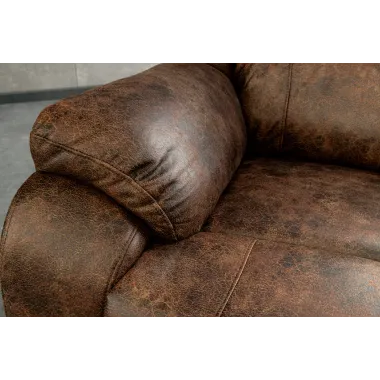 Invicta HOLLYWOOD Fotel kinowy brązowy imitacja skóry 97 x 104 x 100cm / 47596