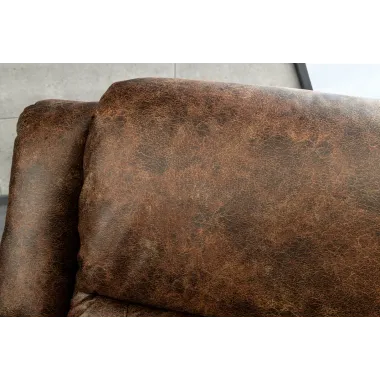 Invicta HOLLYWOOD Fotel kinowy brązowy imitacja skóry 97 x 104 x 100cm / 47596