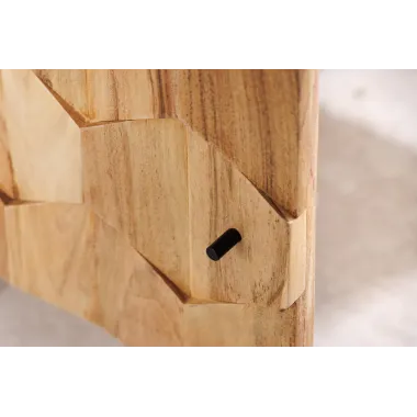 Invicta Szafka RTV MYSTIC LIVING wisząca akacja 160 x 30 x 33cm / 47770