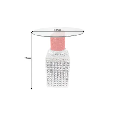 Invicta Stolik boczny LIPSTICK Ø 60cm / 48040