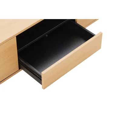 Invicta Szafka RTV LOFT fornir dębowy 200 x 30 x 40cm / 47816