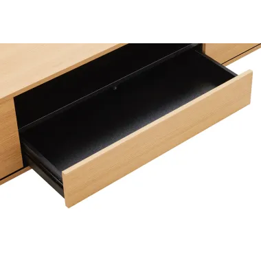 Invicta Szafka RTV LOFT fornir dębowy 150 x 30 x 40cm / 47814