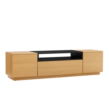 Invicta Szafka RTV LOFT naturalna fornir dębowy 160 x 40 x42cm / 47811