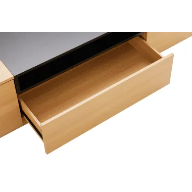 Invicta Szafka RTV LOFT naturalna fornir dębowy 160 x 40 x42cm / 47811