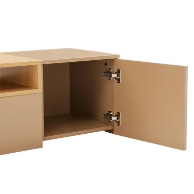 Invicta Szafka RTV LOFT beżowa fornir dębowy wisząca 160 x 36 x 40cm / 47809