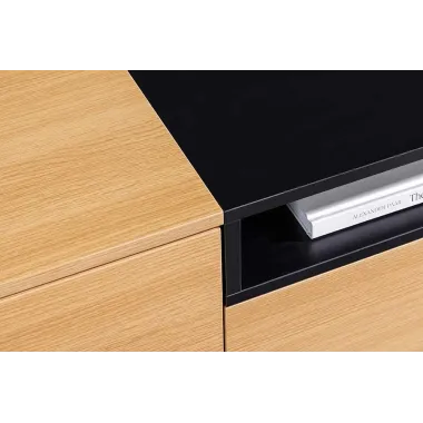 Invicta Szafka RTV LOFT wisząca naturalny fornir dębowy 160 x 36 x 40cm / 47808