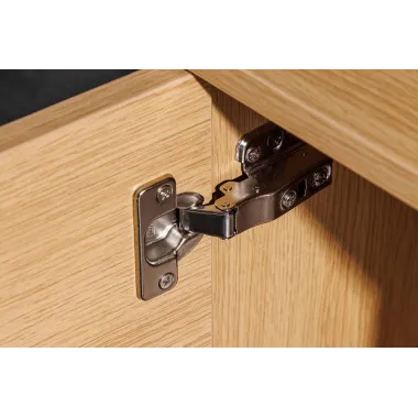 Invicta Szafka RTV LOFT wisząca naturalny fornir dębowy 160 x 36 x 40cm / 47808