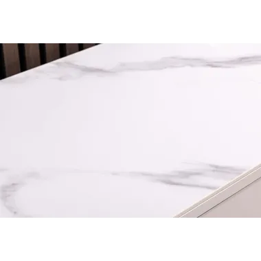 Invicta Komoda SAVOY 3D MDF biały ceramiczny blat 150 x 82 x 40cm / 47805