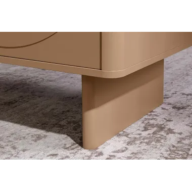 Invicta Stolik kawowy SAVOY 3D MDF beżowy ceramiczny blat 120 x 466 x 60cm / 47804