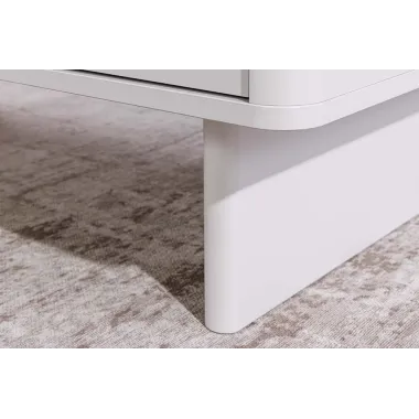 Invicta Stolik kawowy SAVOY 3D MDF biały 120 x 46 x 60cm / 47803