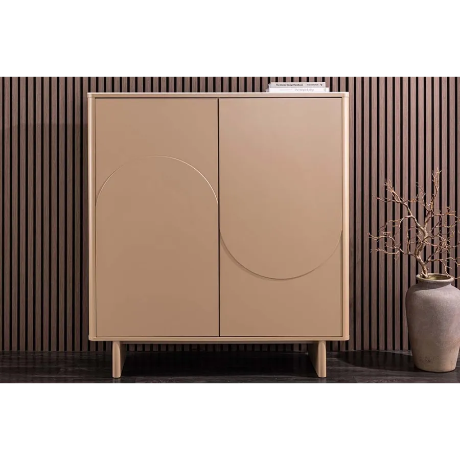 Invicta Komoda SAVOY 3D MDF beżowy ceramiczny blat 120 x 131 x 35cm / 47800