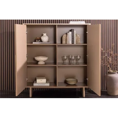 Invicta Komoda SAVOY 3D MDF beżowy ceramiczny blat 120 x 131 x 35cm / 47800