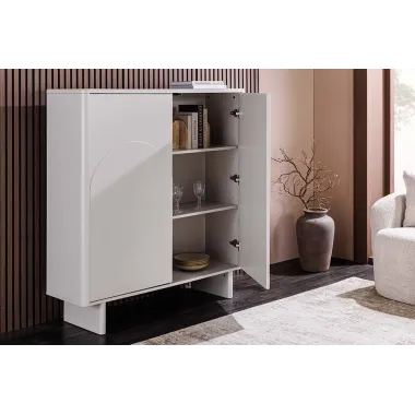 Invicta Komoda SAVOY MDF biały ceramiczny blat 120 x 131 x 35cm / 47799