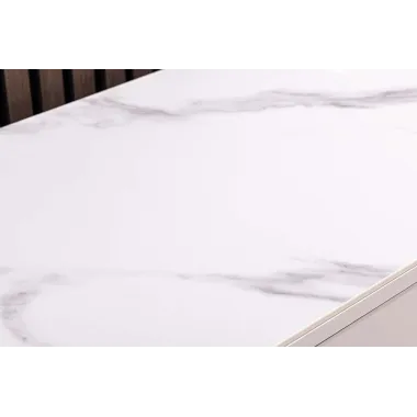 Invicta Komoda SAVOY 3D MDF biały ceramiczny blat 180 x 76 x 40cm / 47795