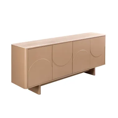 Invicta Komoda SAVOY 3D MDF beżowy ceramiczny blat 180 x 76 x 40cm / 47796