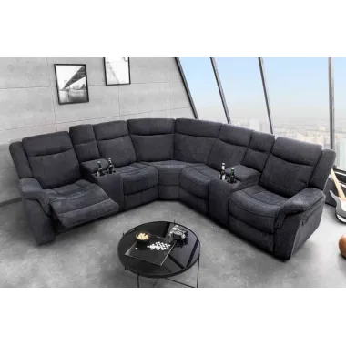 Invicta Fotel Kinowy HOLLYWOOD szary 270 x 105 x 270cm / 47588