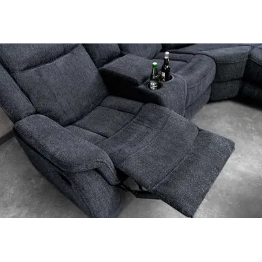 Invicta Sofa narożna kinowa HOLLYWOOD szary 270 x 105 x 270cm / 47588