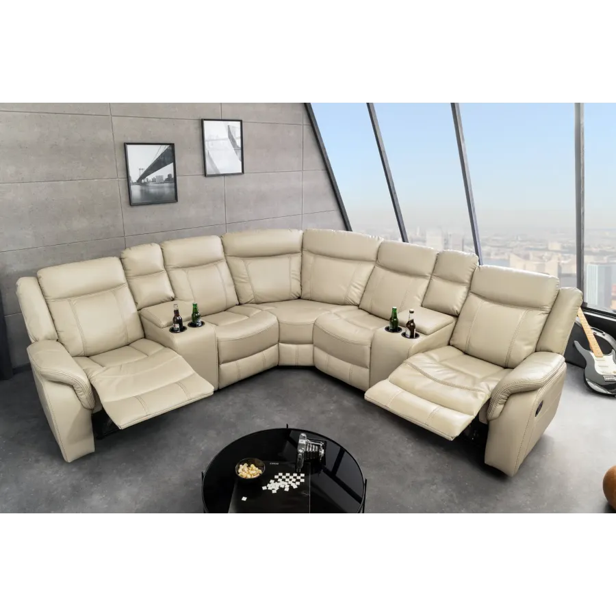 Invicta Fotel Kinowy HOLLYWOOD beżowy 270 x 105 x 270cm / 47589