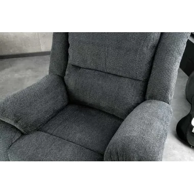 Invicta Fotel Kinowy HOLLYWOOD szary 97 x 104 x 164cm / 47594