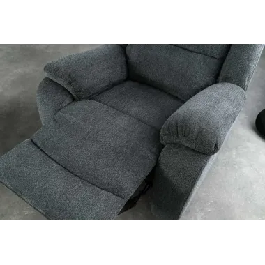 Invicta Fotel Kinowy HOLLYWOOD szary 97 x 104 x 164cm / 47594