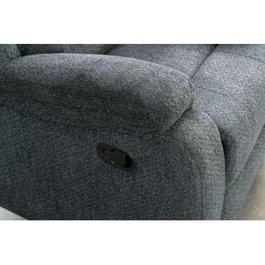 Invicta Fotel Kinowy HOLLYWOOD szary 97 x 104 x 164cm / 47594