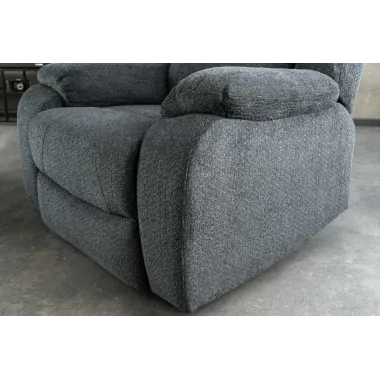 Invicta Fotel Kinowy HOLLYWOOD szary 97 x 104 x 164cm / 47594