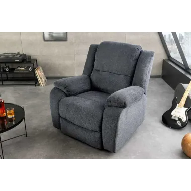 Invicta Fotel Kinowy HOLLYWOOD szary 97 x 104 x 164cm / 47594