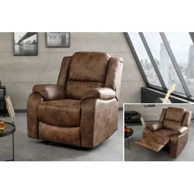 Invicta Fotel Kinowy HOLLYWOOD brązowy 97 x 104 x 164cm / 47596