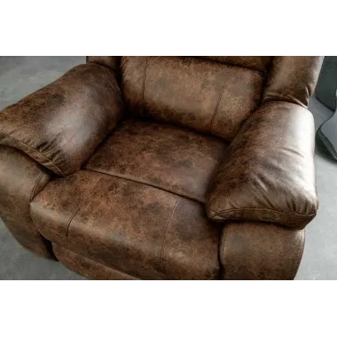 Invicta Fotel Kinowy HOLLYWOOD brązowy 97 x 104 x 164cm / 47596