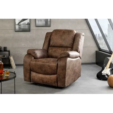 Invicta Fotel Kinowy HOLLYWOOD brązowy 97 x 104 x 164cm / 47596