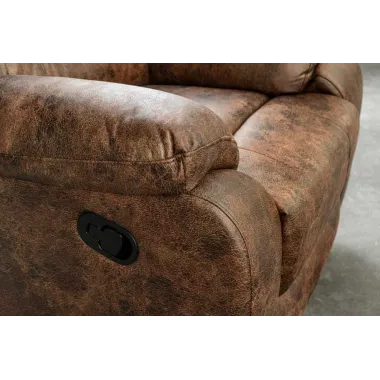 Invicta Fotel Kinowy HOLLYWOOD brązowy 97 x 104 x 164cm / 47596