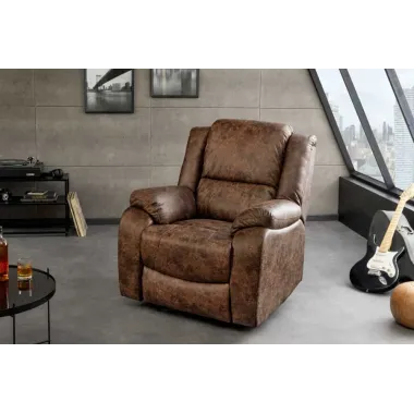 Invicta Fotel Kinowy HOLLYWOOD brązowy 97 x 104 x 164cm / 47596