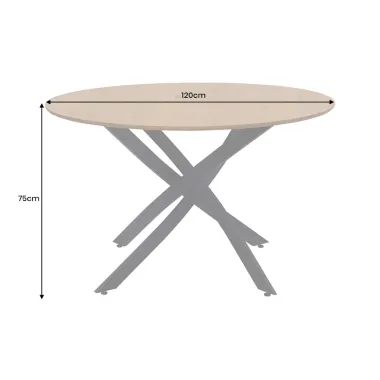 Invicta Stół Do Jadalni HELIX 120 x 75 x 120cm / 47067