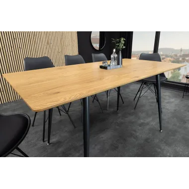 Invicta Stół rozkładany APARTMENT optyka dzikiego dębu 120-160 x 75 x 80cm / 47069