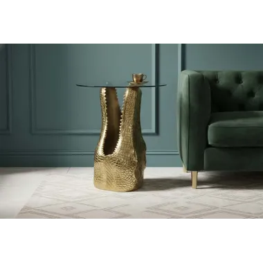 Invicta Stolik WILDLIFE CROCODILE 46 x 51 x 46cm / 46986