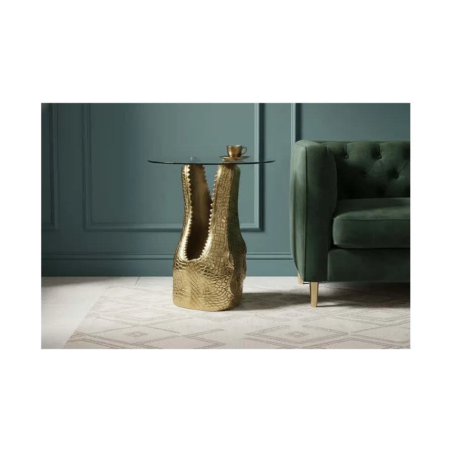 Invicta Stolik WILDLIFE CROCODILE 46 x 51 x 46cm / 46986