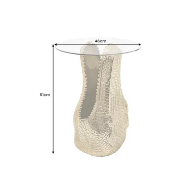 Invicta Stolik WILDLIFE CROCODILE 46 x 51 x 46cm / 46986