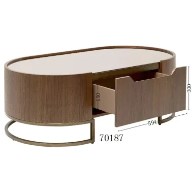 Kare Stolik kawowy GIORGIO MDF 130 x 45 x 70cm / 70187