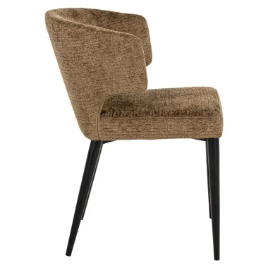 TAYLOR Krzesło tapicerowane brandy 60cm / S4714 FR BRANDY FUSION