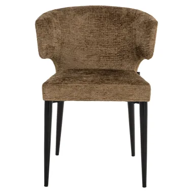 TAYLOR Krzesło tapicerowane brandy 60cm / S4714 FR BRANDY FUSION