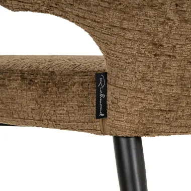 TAYLOR Krzesło tapicerowane brandy 60cm / S4714 FR BRANDY FUSION