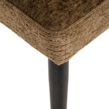 TAYLOR Krzesło tapicerowane brandy 60cm / S4714 FR BRANDY FUSION