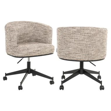 Krzesło obrotowe Rochenne z kółkami trendy nature swivel on wheels - Richmond