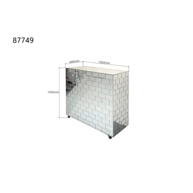 Kare Barek lustrzany SOLEA 120 x 105 x 48cm / 87749